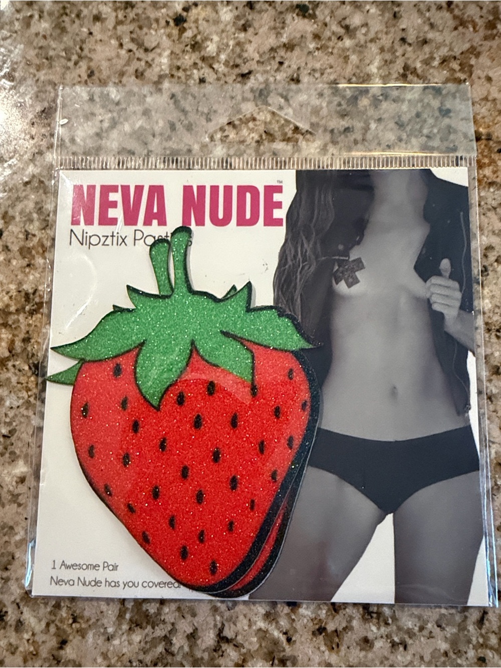 Red & Green Strawberry Nipztix Pasties